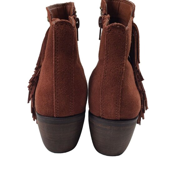 Lucky Brand Kaarina Suede Leather Ankle Boots Size 7.5 - Picture 8 of 10